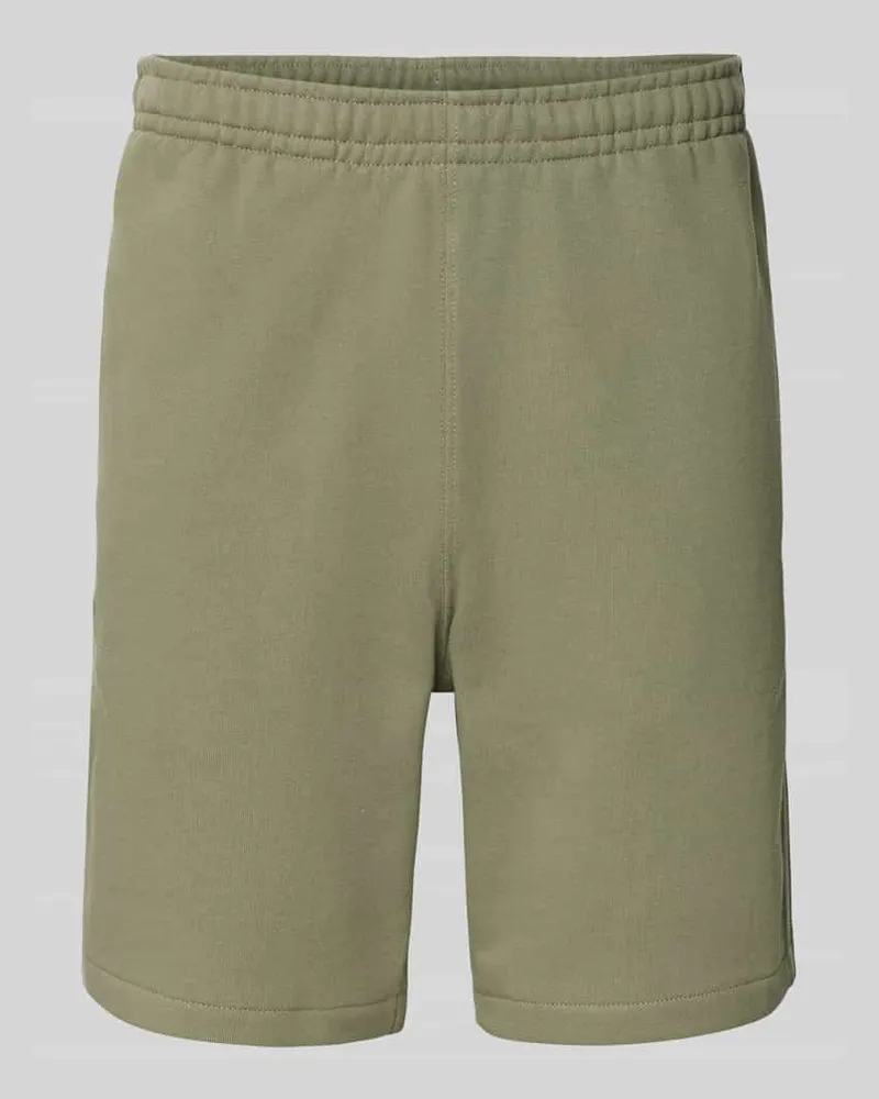 Lacoste Regular Fit Sweatshorts aus reiner Baumwolle Oliv