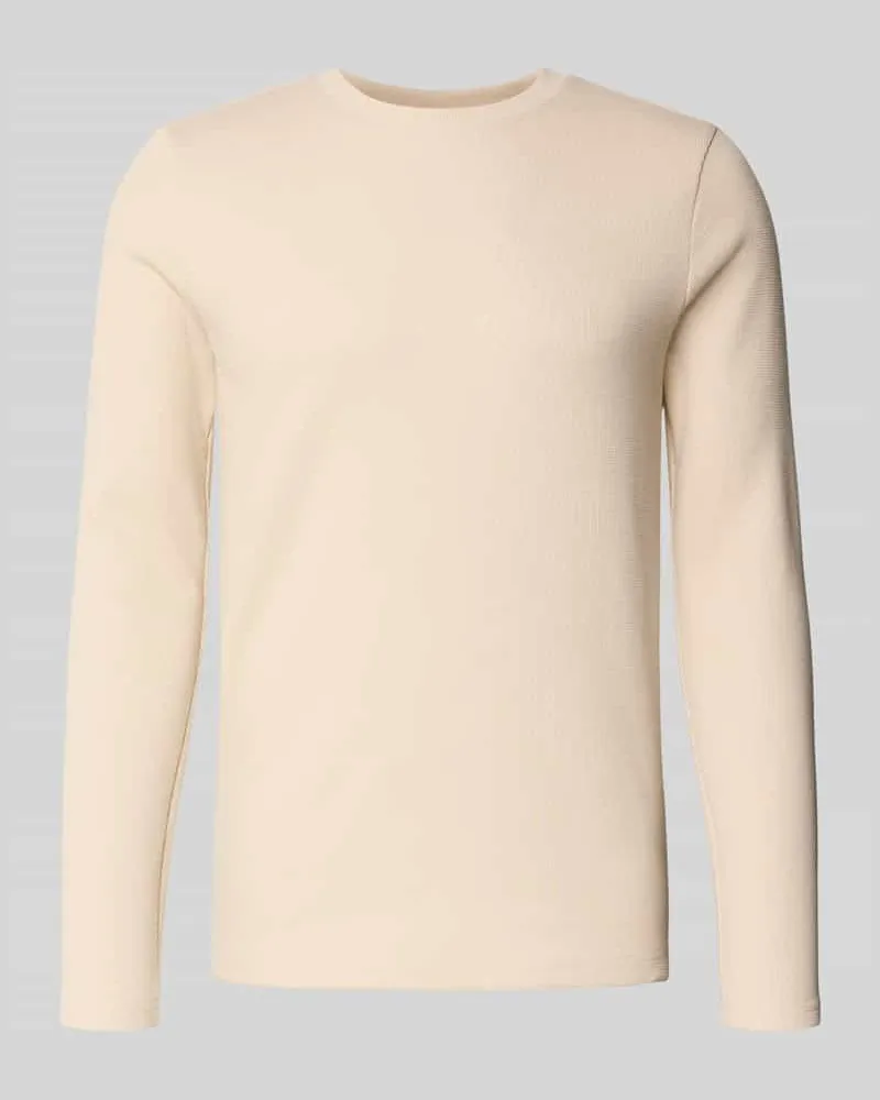 McNeal Longshirt mit Rundhalsausschnitt Sand