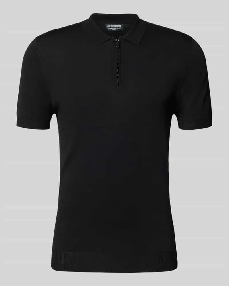 Antony Morato Poloshirt mit gerippten Abschlüssen 