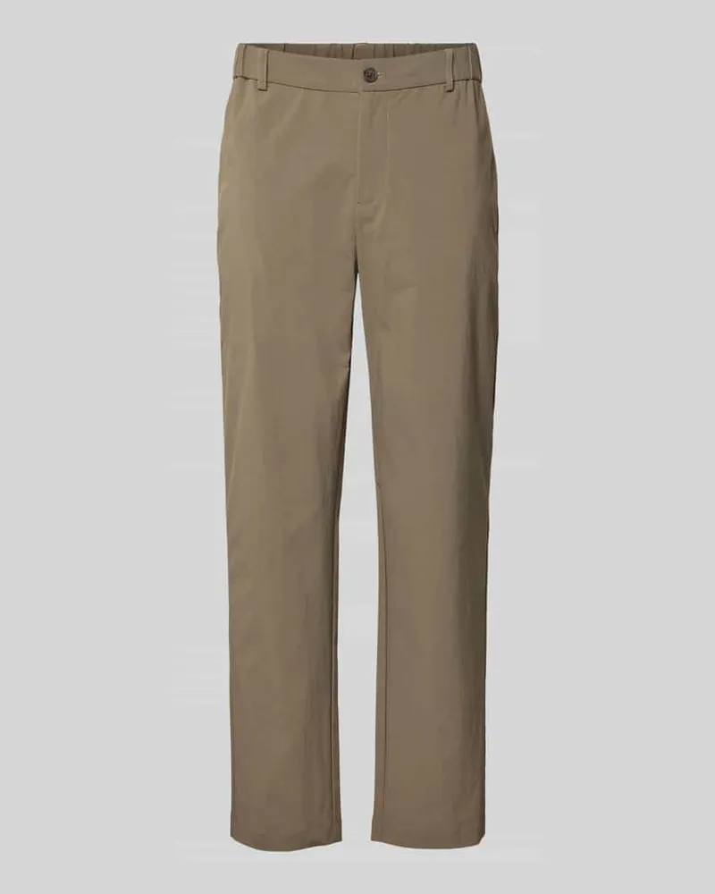 Selected Homme Regular Fit Anzughose mit Gürtelschlaufen Modell 'HALLS Oliv