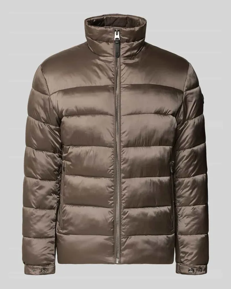 JOOP! Regular Fit Steppjacke mit Stehkragen Modell 'Craigton Beige