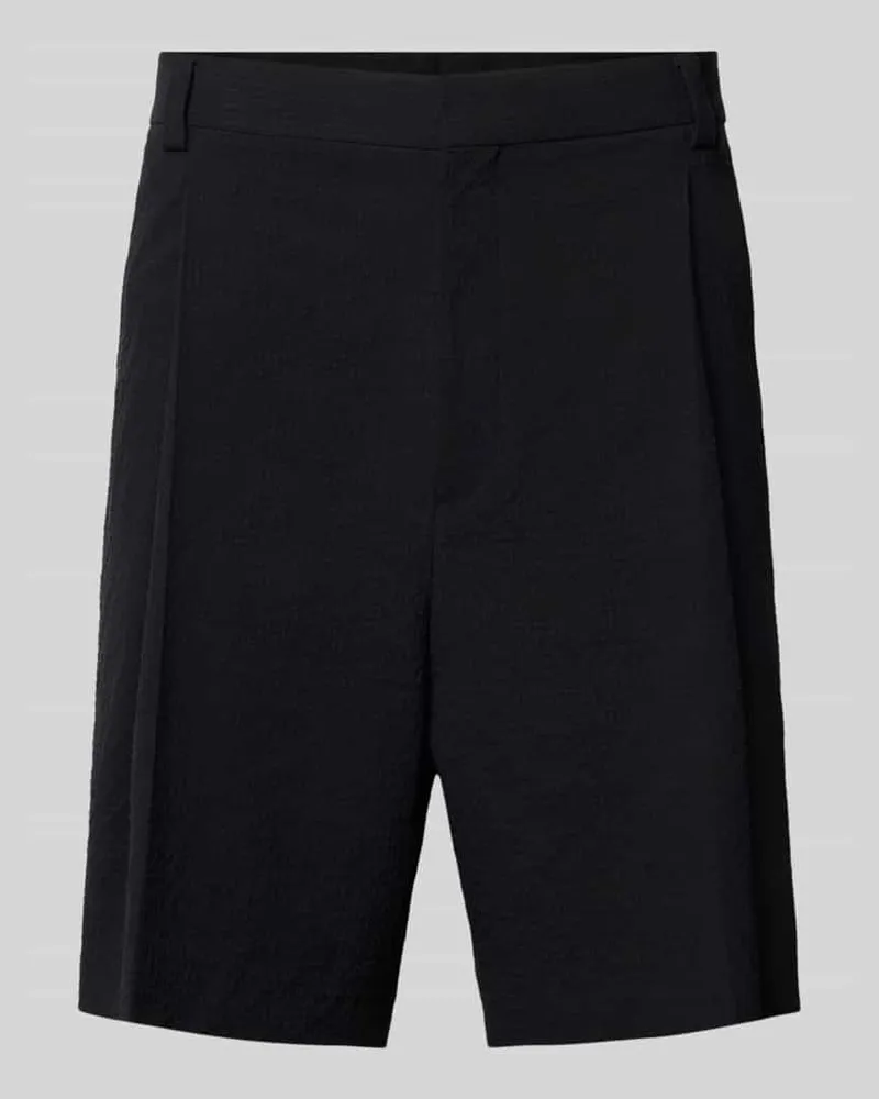HUGO BOSS Wide Fit Chinoshorts aus Baumwoll-Mix Black