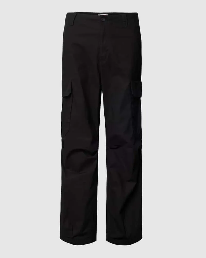 Tommy Hilfiger Cargohose mit Gesäßtaschen Modell 'AIDEN Black
