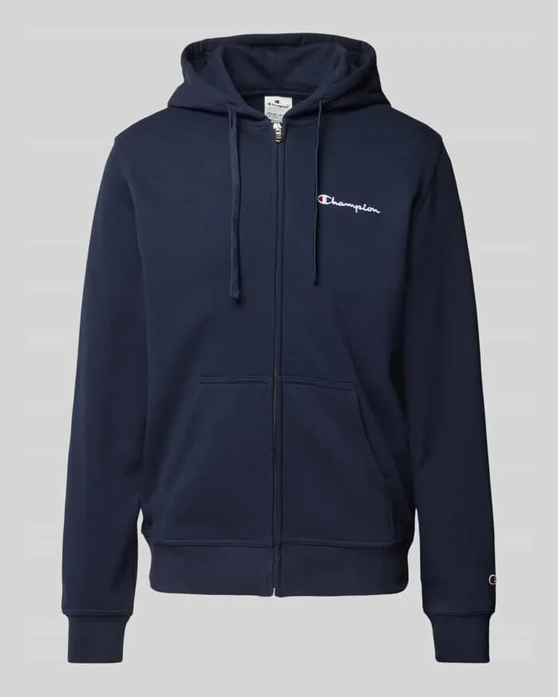 Champion Sweatjacke mit Label-Stitching 