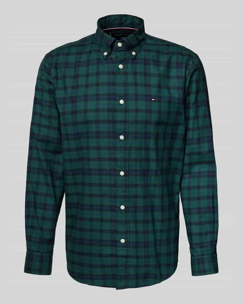 Tommy Hilfiger Regular Fit Freizeithemd aus reiner Baumwolle Modell 'MERCERIZED Marine