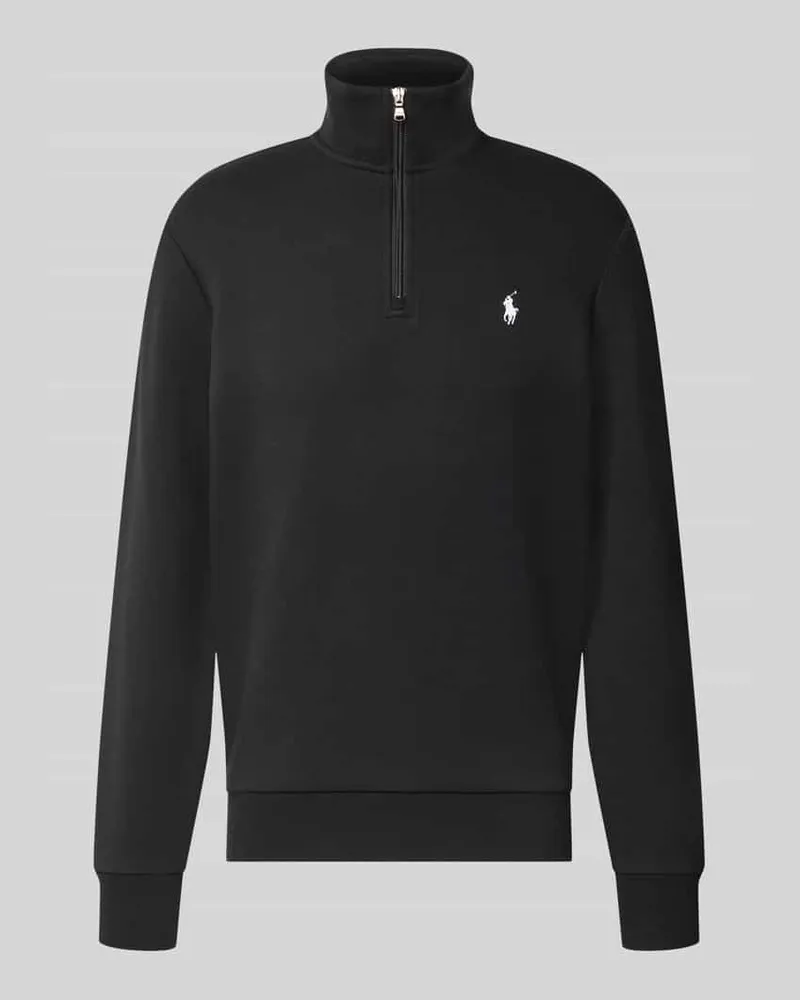 Ralph Lauren Regular Fit Troyer aus Baumwoll-Mix Black