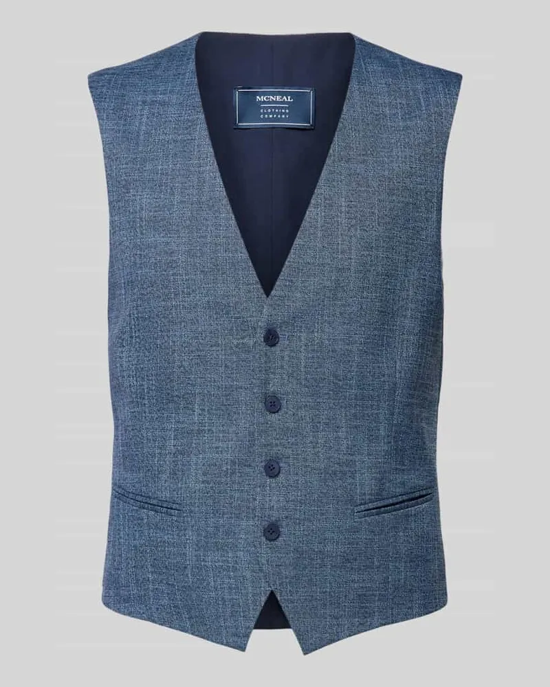 McNeal Slim Fit Anzugweste mit Paspeltaschen 