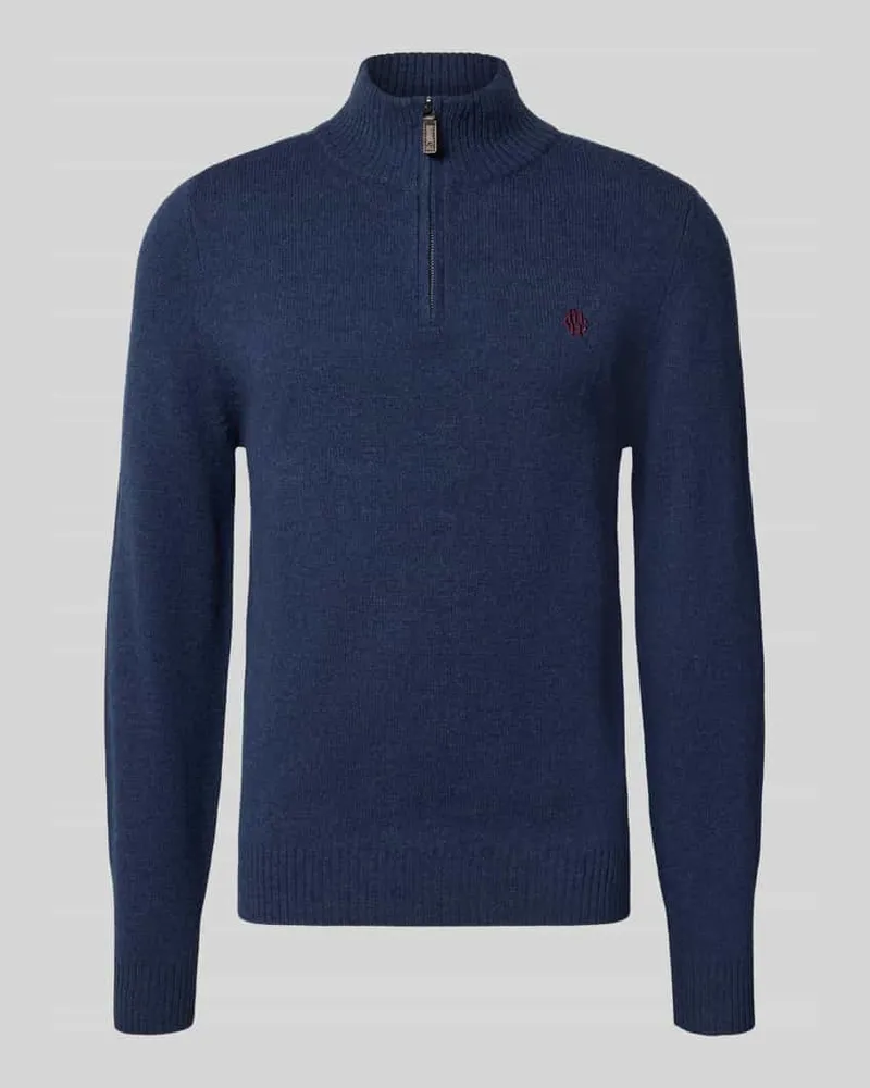 McNeal Regular Fit Strickpullover aus reiner Wolle Dunkelblau