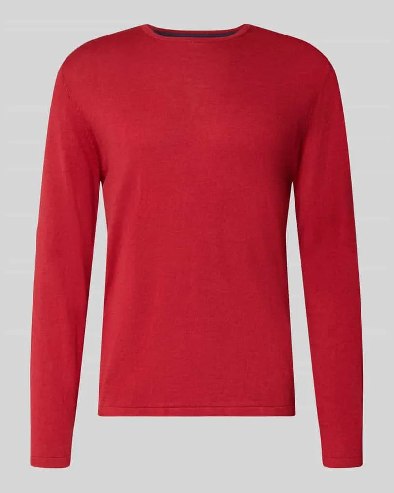 Christian Berg Strickpullover mit Rundhalsausschnitt Kirsche