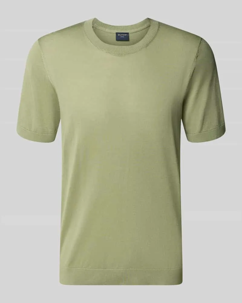 Olymp Strickshirt mit Rundhalsausschnitt und 1/2-Arm Mint