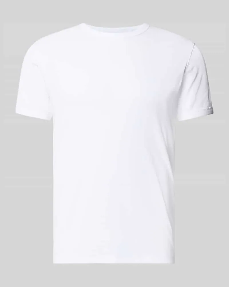 Jack & Jones Regular Fit T-Shirt aus Baumwoll-Mix Weiss