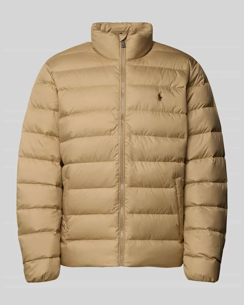 Ralph Lauren Daunenjacke mit Stehkragen Khaki