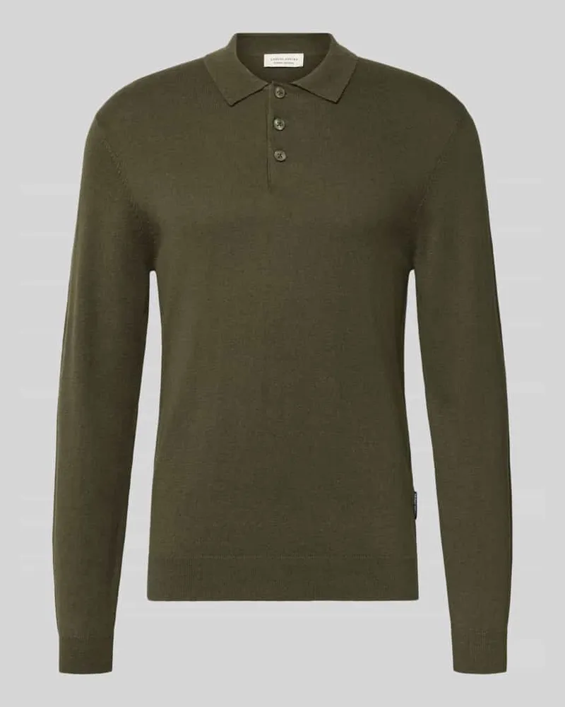 Casual Friday Regular Fit Strickpullover aus Baumwoll-Mix mit Kaschmir-Anteil Khaki