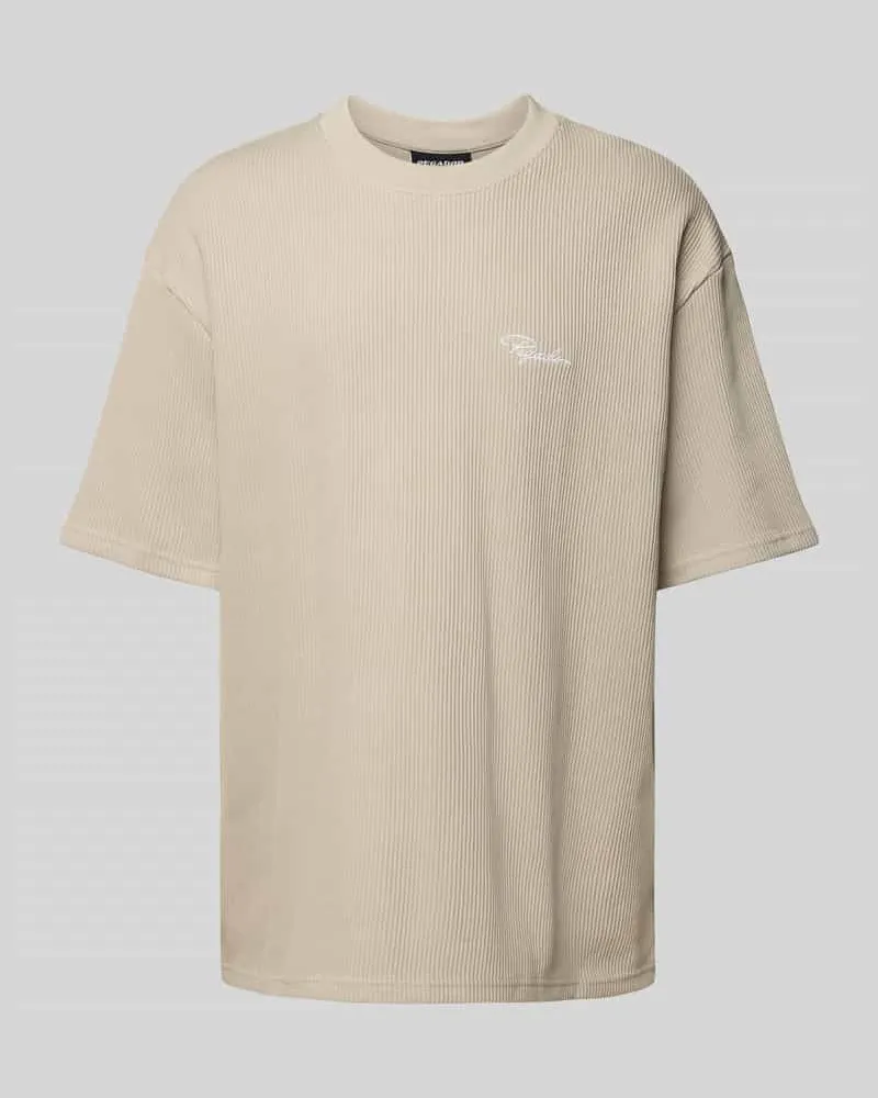 PEGADOR Oversized T-Shirt mit Label-Stitching 