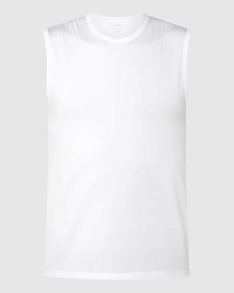 Mey Tanktop mit Stretch-Anteil Modell 'Network Weiss