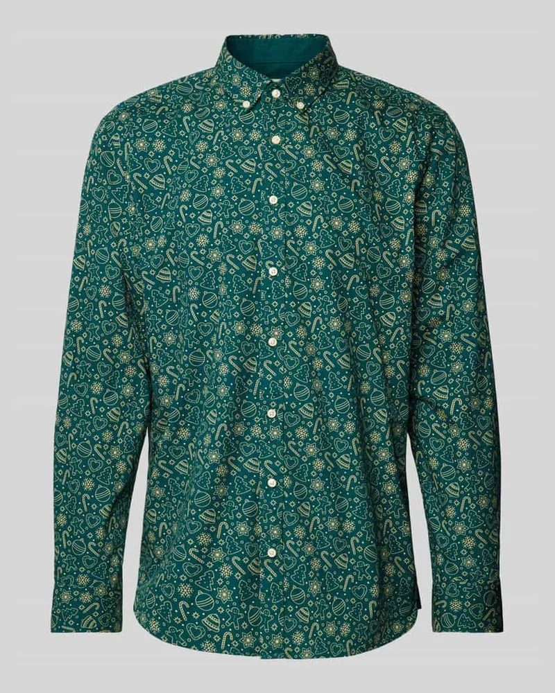 MONTEGO Freizeithemd mit Knopfleiste Bottle