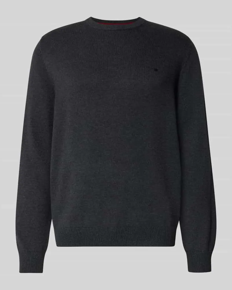 Christian Berg Strickpullover mit gerippten Abschlüssen 