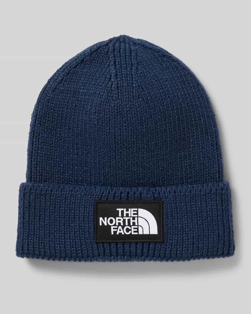 The North Face Beanie in Strick-Optik mit Logo-Patch Modell 'Box 