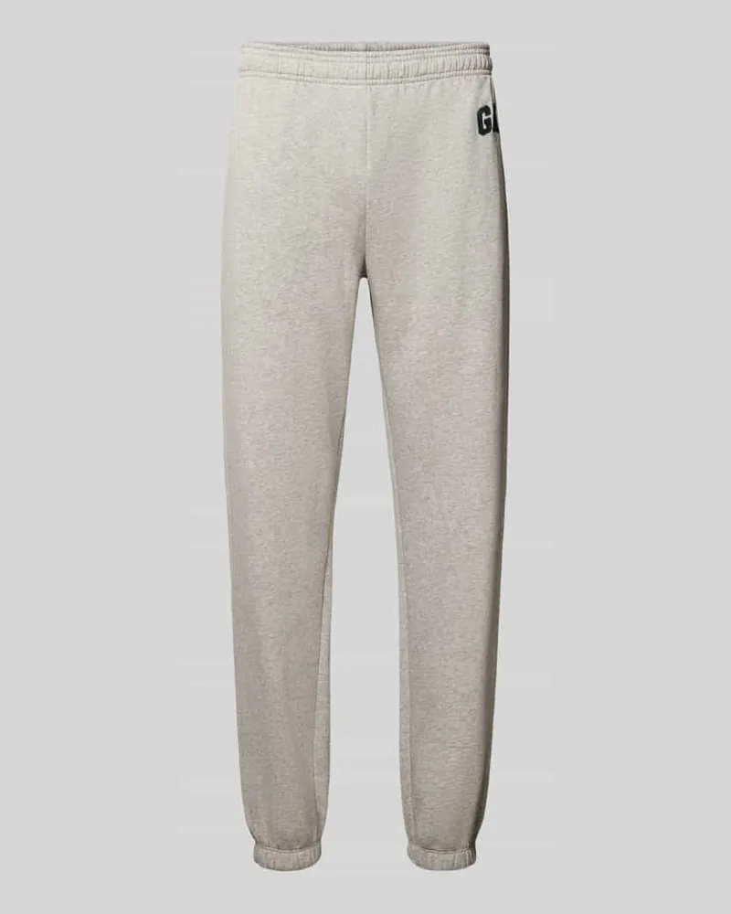 GAP Regular Fit Sweathose mit Logo-Print Hellgrau