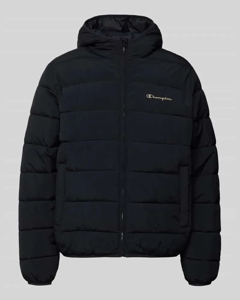Champion Steppjacke mit Logo und Eingrifftaschen Black