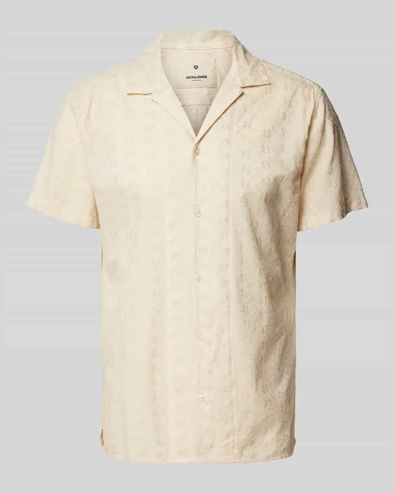 Jack & Jones Slim Fit Freizeithemd mit Stickereien Modell 'BLUEDAN EMBROIDERY Sand