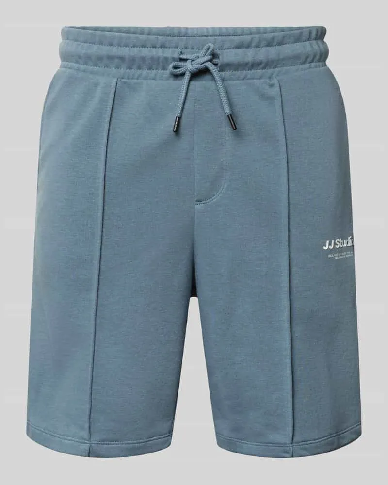 Jack & Jones Sweatshorts mit Logo Model 'KANE Jeansblau