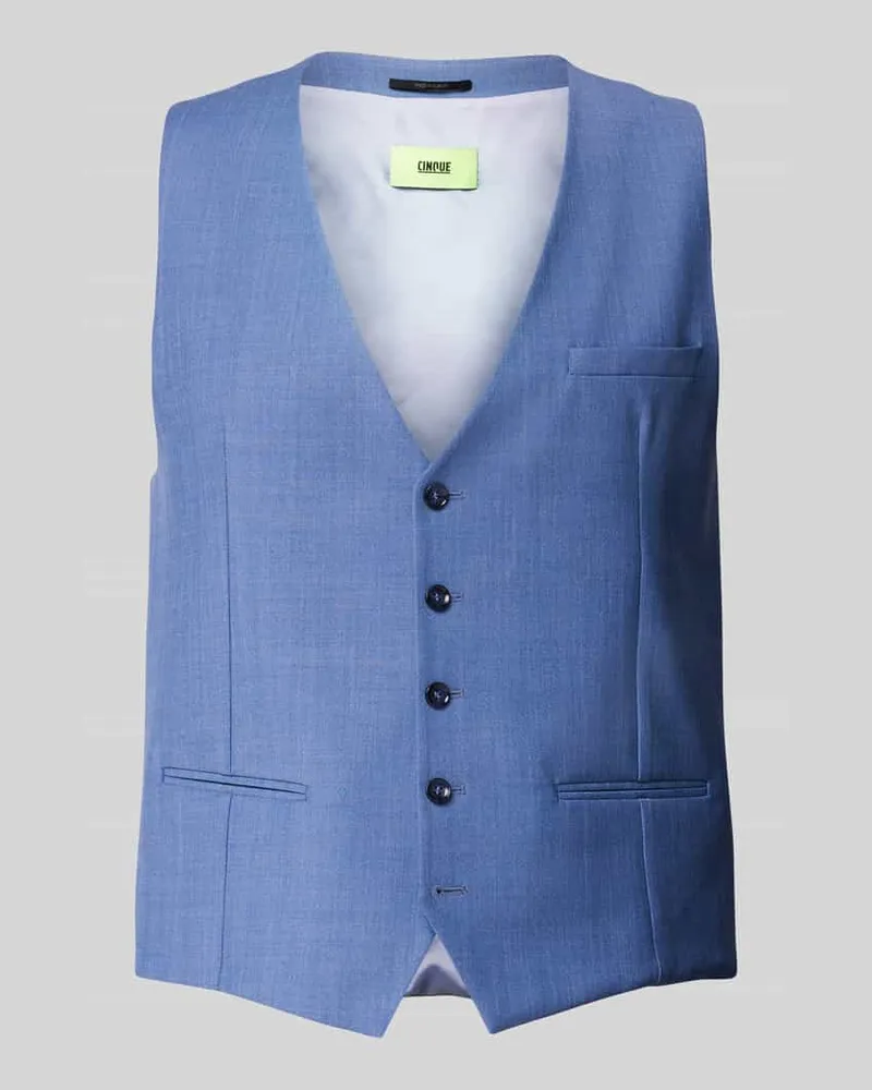 cinque Weste mit Brustleistentasche Modell 'MONOPOLI Blau