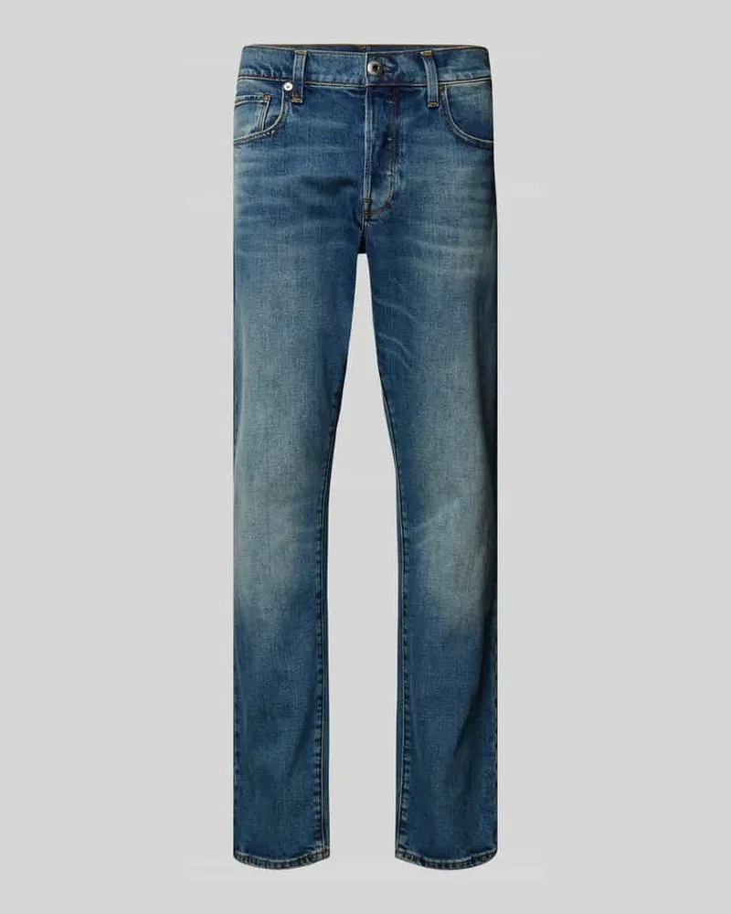 G-STAR RAW Regular Tapered Fit Jeans im Used Look Modell '3301 Jeansblau