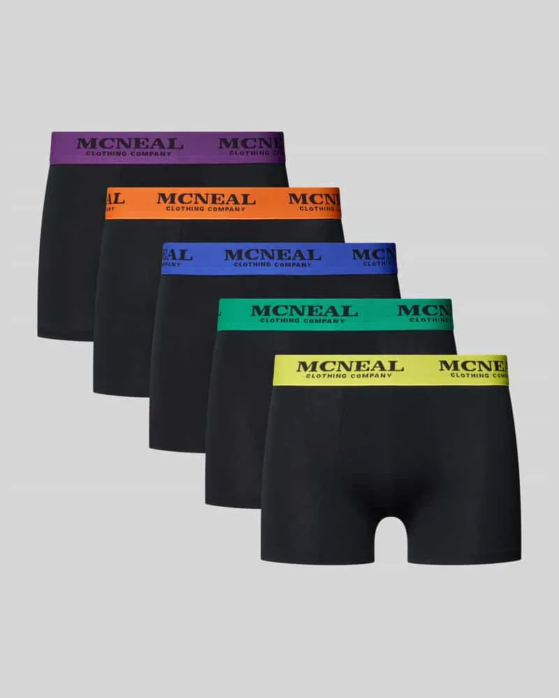 McNeal Trunks im 5er-Pack mit elastischem Logo-Bund Black