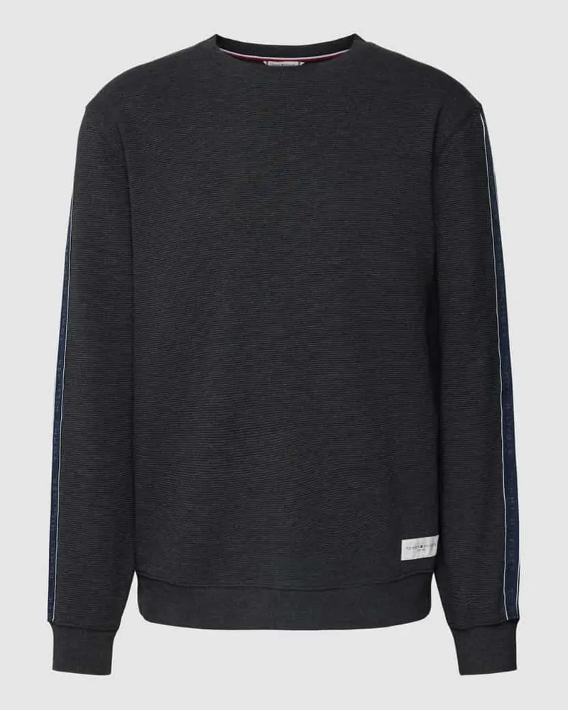 Tommy Hilfiger Sweatshirt mit Rundhalsausschnitt Mittelgrau