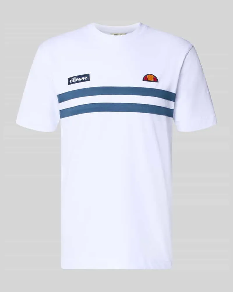 Ellesse T-Shirt mit Label-Stitchings Modell 'VENIRE Weiss