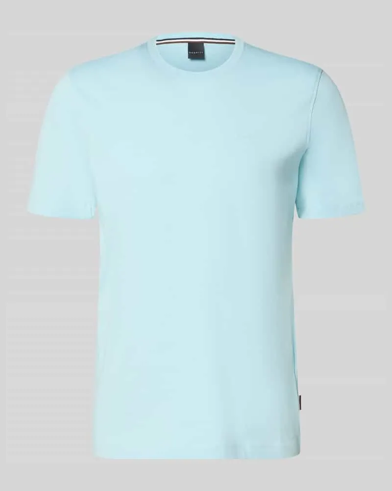 Bugatti T-Shirt mit Label-Detail Aqua