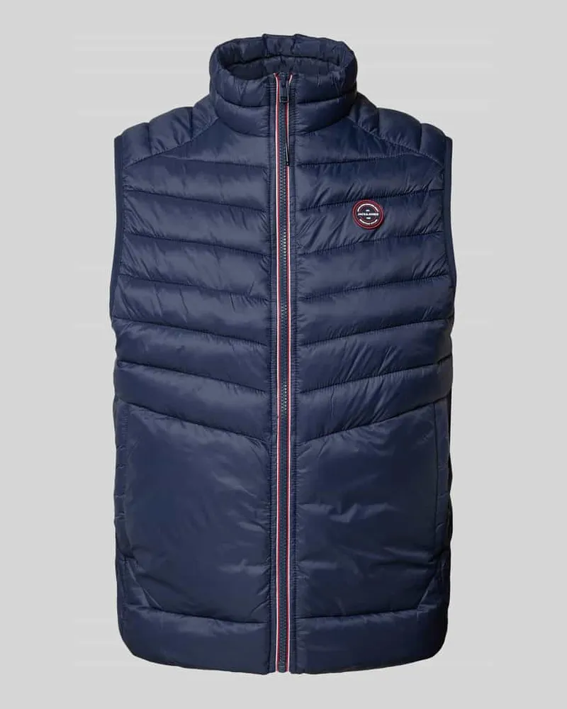 Jack & Jones Steppweste mit Label-Patch Modell 'ESPRINT Marine