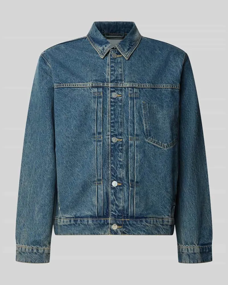 Armedangels Regular Fit Jeansjacke aus Baumwoll-Lyocell-Mix Modell 'AASHTON Jeansblau