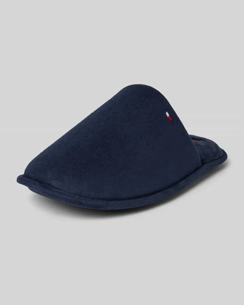 Tommy Hilfiger Slipper mit Logo-Stitching Marine