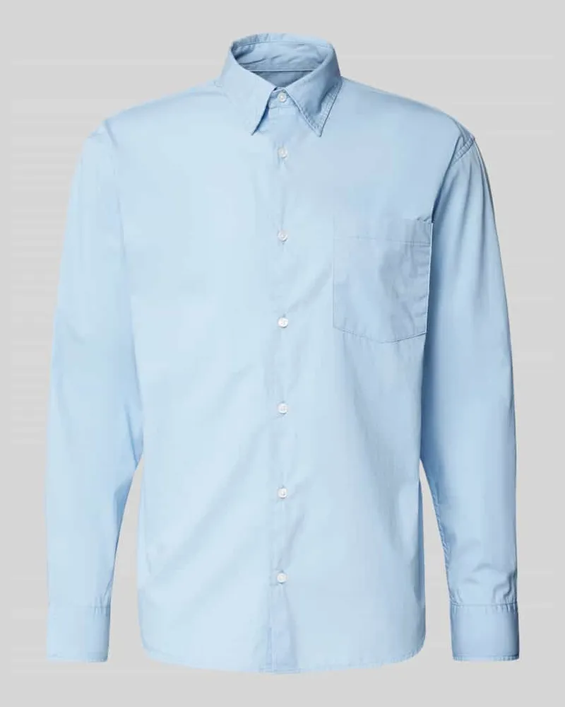 Jack & Jones Regular Fit Freizeithemd mit Brusttasche Modell 'CODY Hellblau