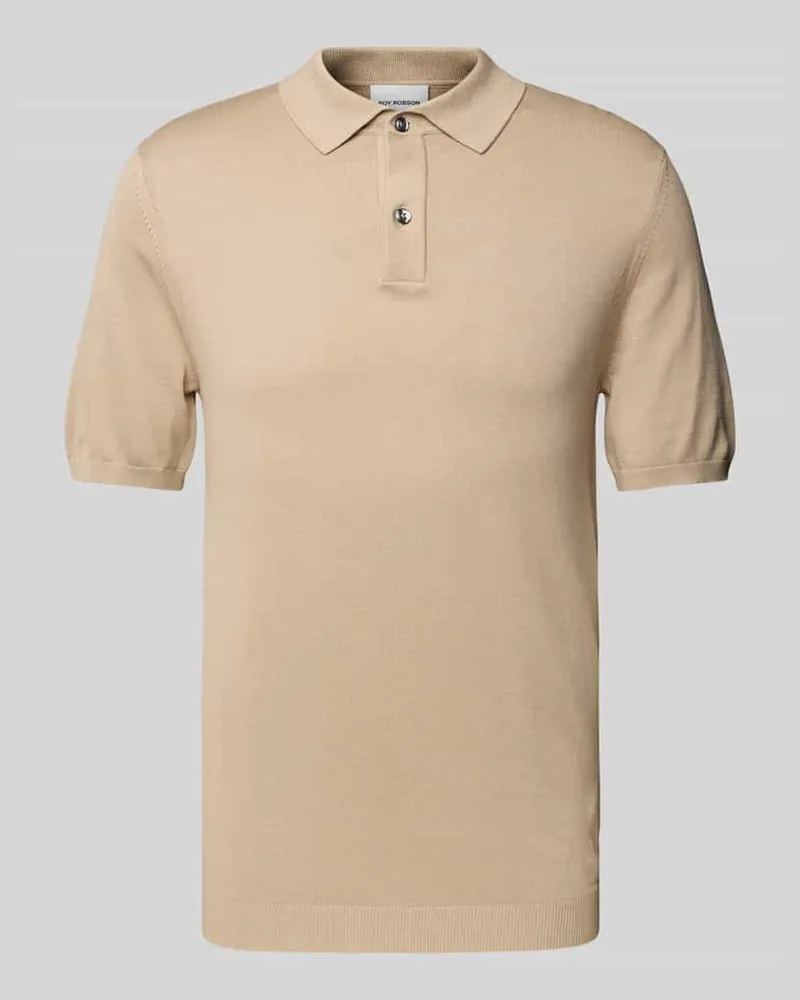 Roy Robson Poloshirt mit kurzer Knopfleiste 