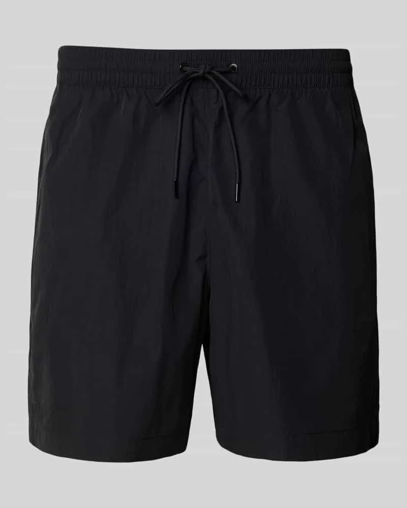 Calvin Klein Regular Fit Badeshorts im Double-Layer-Look 