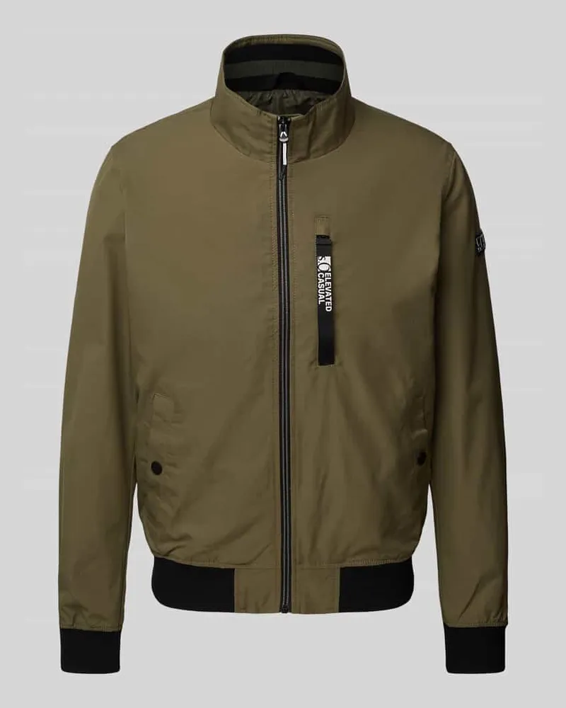 S.Oliver Regular Fit Outdoor-Jacke mit Stehkragen und Kontrast-Details 