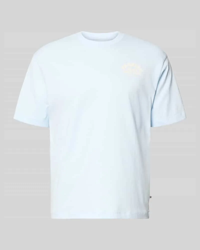 S.Oliver Regular Fit T-Shirt aus reiner Baumwolle Hellblau