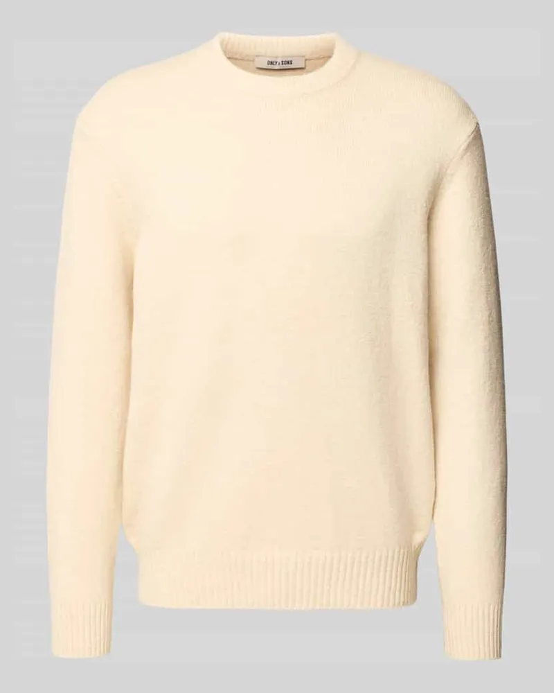 Only & Sons Relaxed Fit Pullover aus Baumwoll-Mix mit Woll-Anteil Modell 'JAMES 