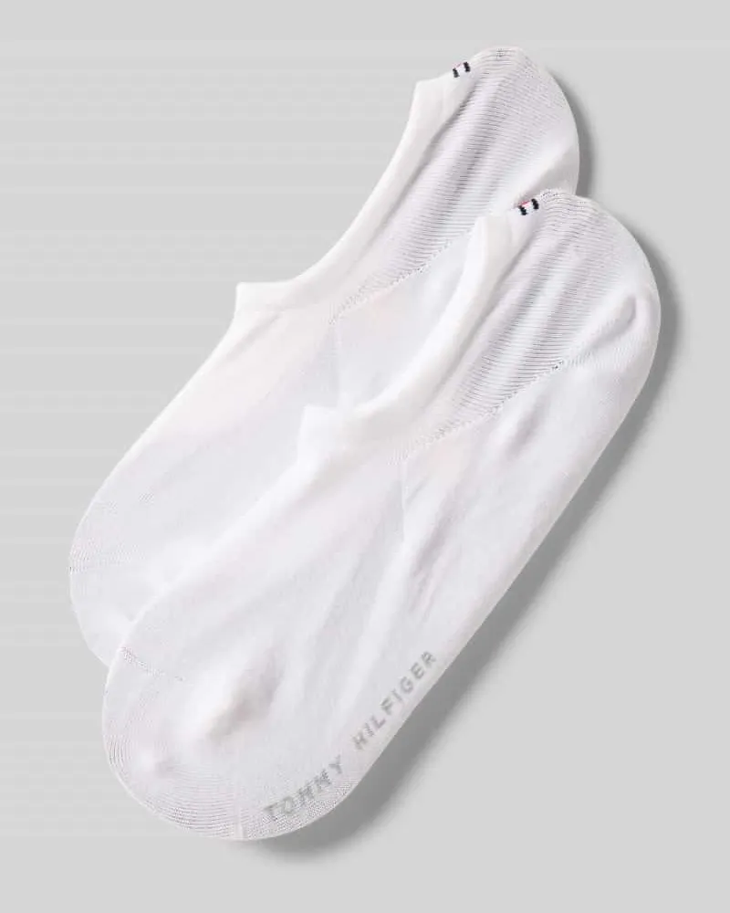 Tommy Hilfiger Sneakersocken mit Label-Detail im 2er-Pack Weiss