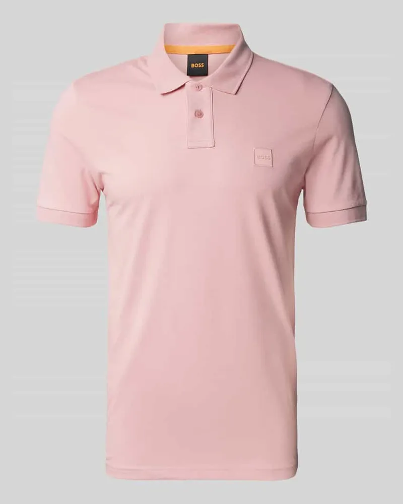 HUGO BOSS Slim Fit Poloshirt mit Label-Badge Modell 'Passenger 