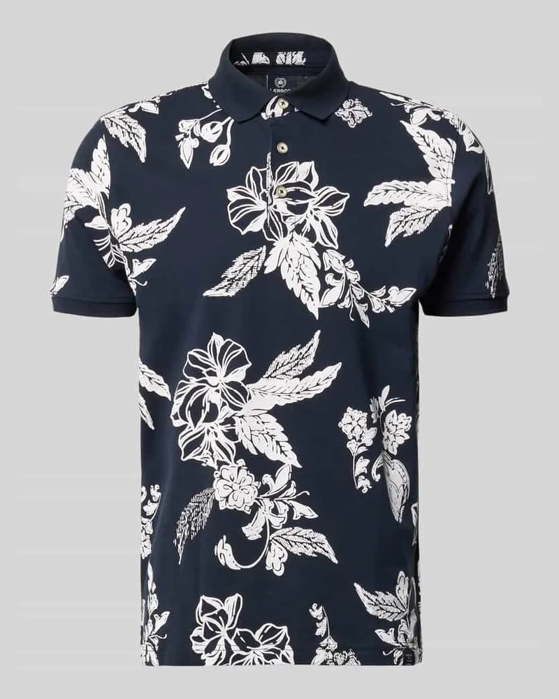 Lerros Modern Fit Poloshirt mit Label-Detail Marine