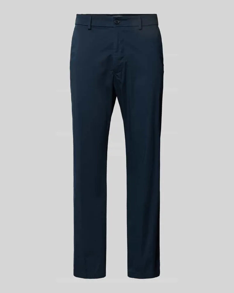 Drykorn Straight Fit Stoffhose mit Eingrifftaschen Modell 'Ajend Marine