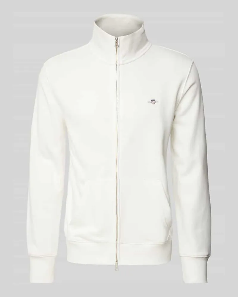 Gant Regular Fit Sweatjacke mit Label-Stitching Modell 'SGIELD 