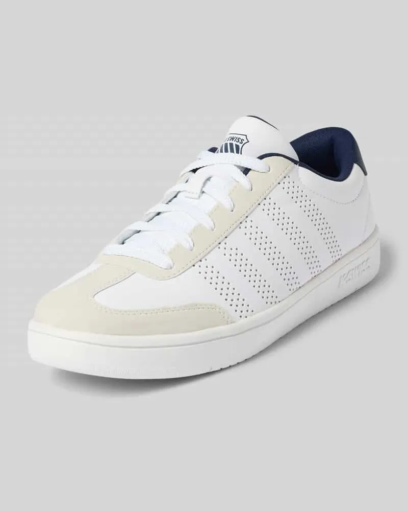 K-Swiss Sneaker mit Label-Print Modell 'COURT Weiss