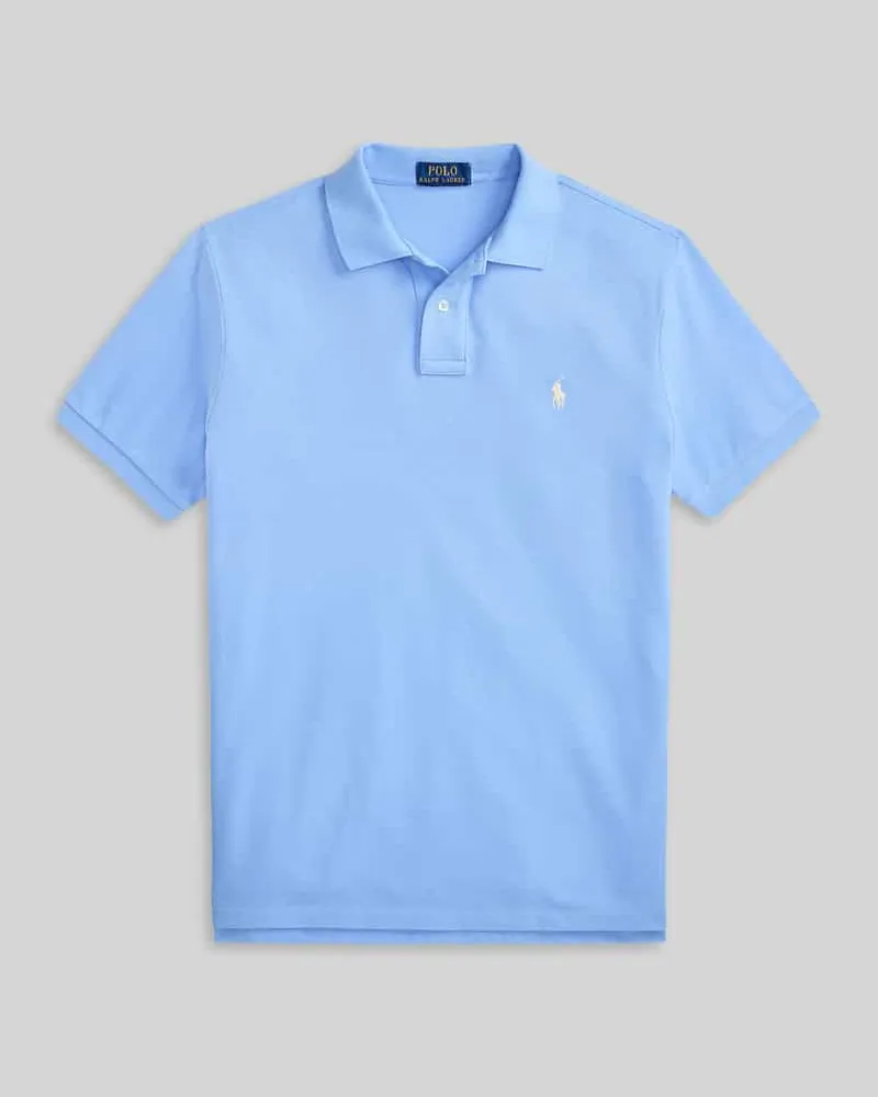 Ralph Lauren Regular Fit Poloshirt aus reiner Baumwolle Bleu