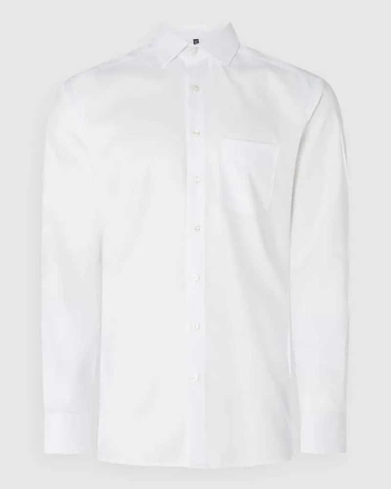 Olymp Regular Fit Businesshemd aus Twill mit extra langem Arm 