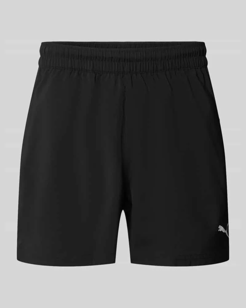 Puma Regular Fit Sportshorts mit Logo-Print Modell 'TAD ESSENTIALS Black